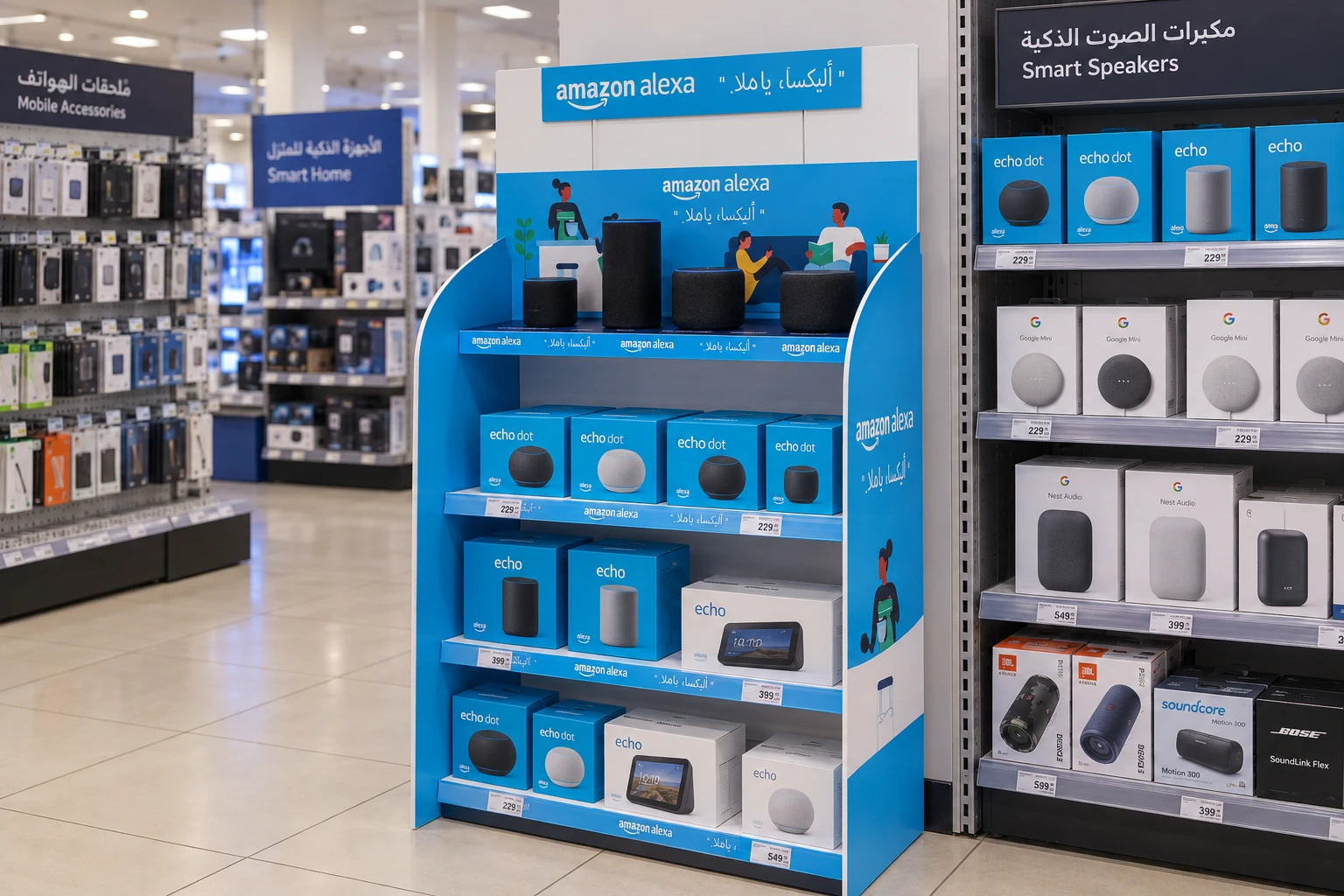 منصة أرضية للتعريف بالمنتج