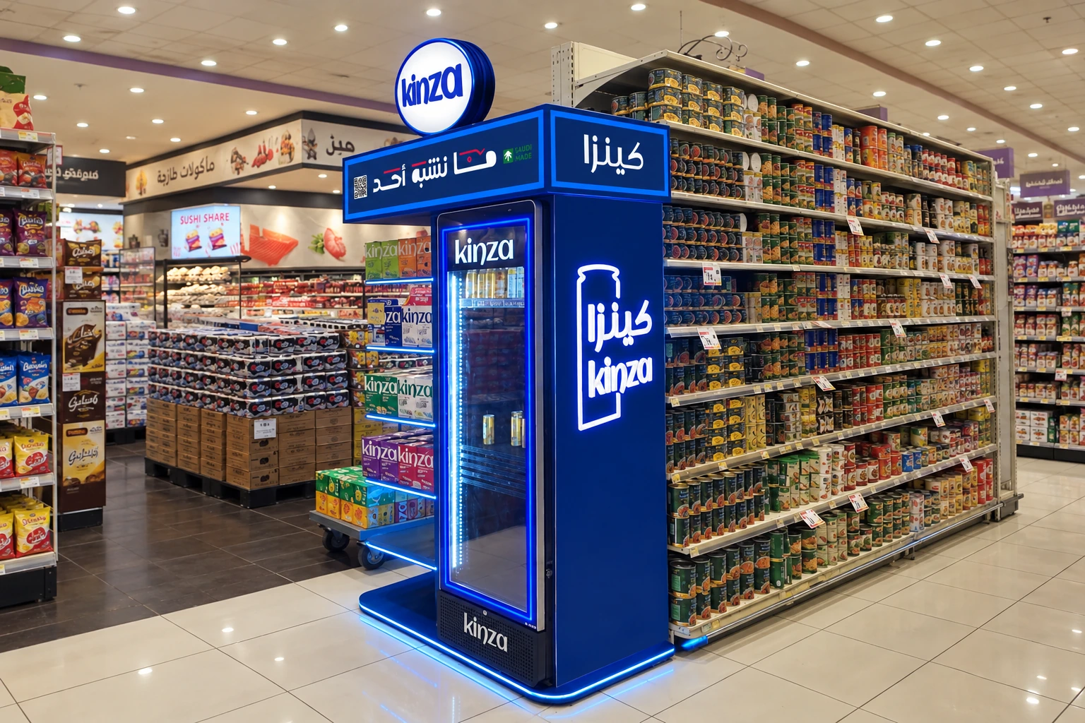 نهاية ممر تبرز المشروبات