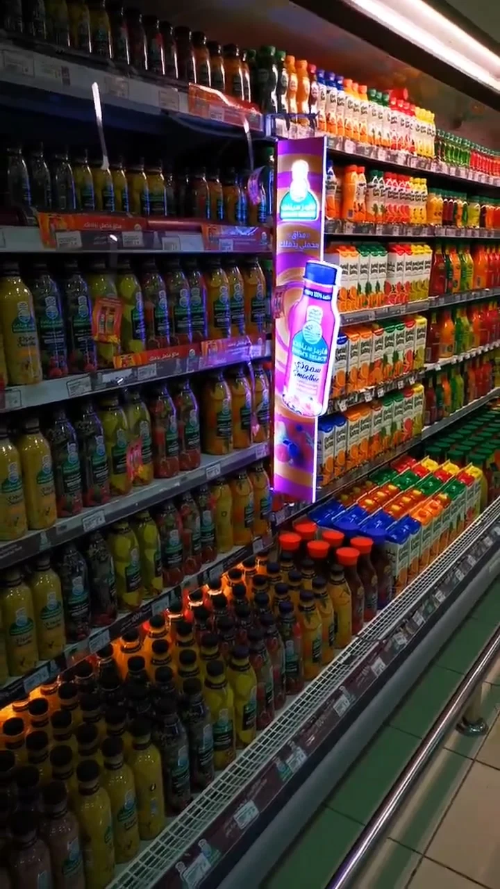 Almarai — Almarai Farms Select smoothie shelf display