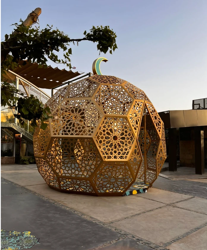 Ramadan installation — Ramadan patterned dome installation